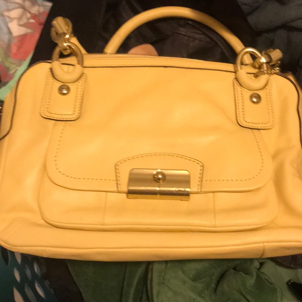 *Brand New Yellow Coach Purse*